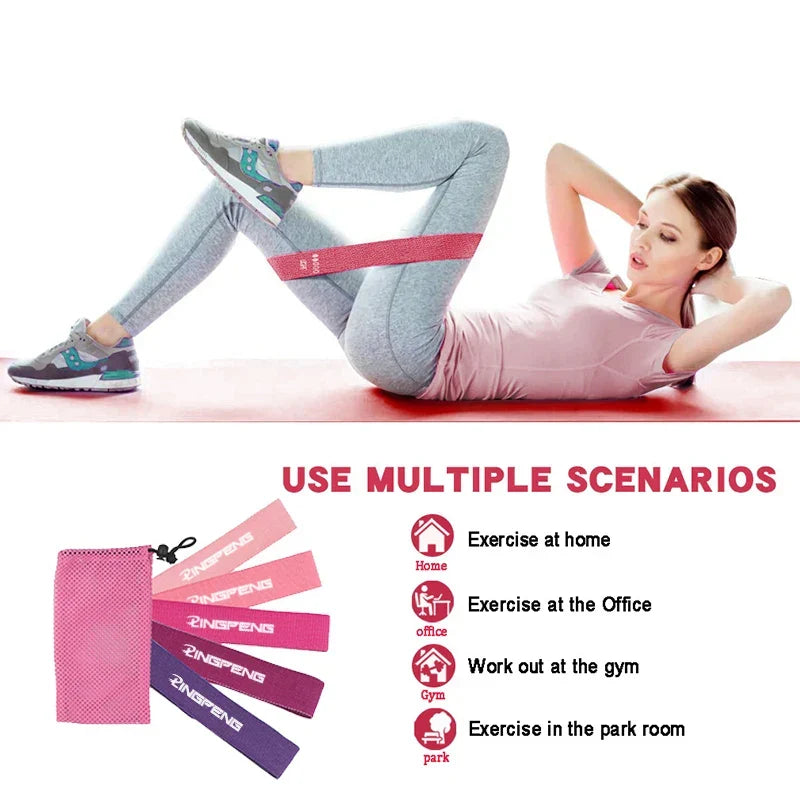 Lot de 5 bandes pour jambes et fessiers
