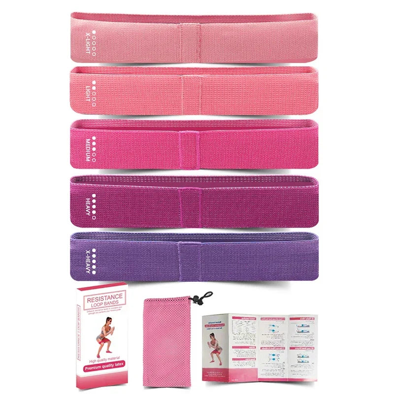 Lot de 5 bandes pour jambes et fessiers