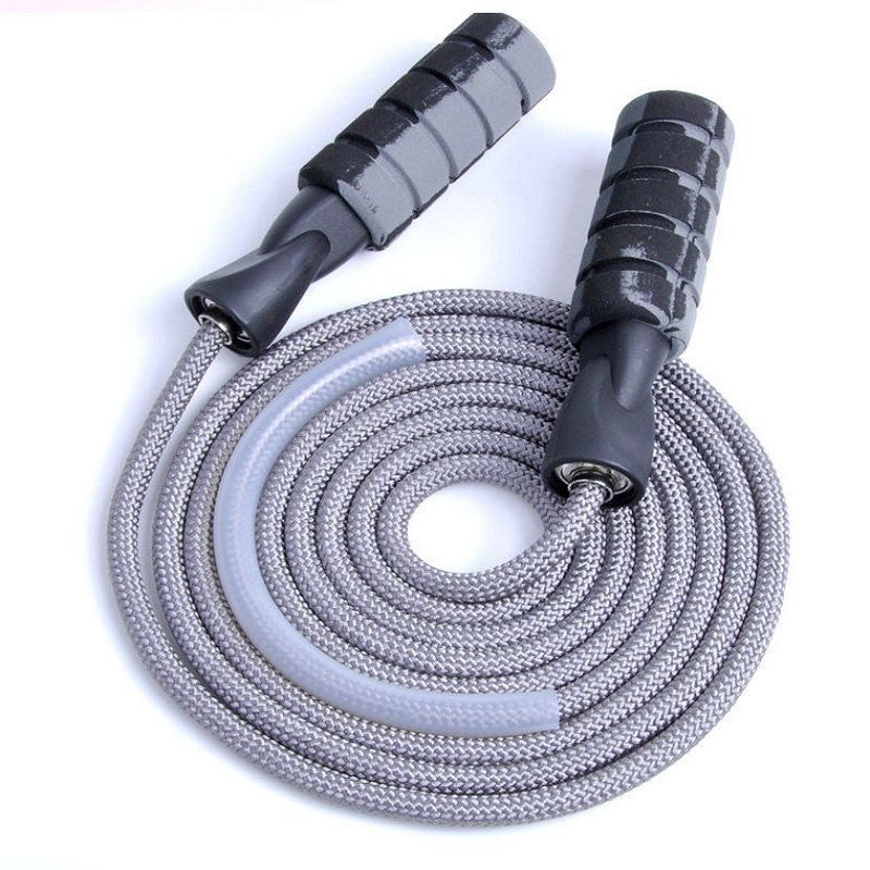 Corde à sauter lestée professionnelle en coton