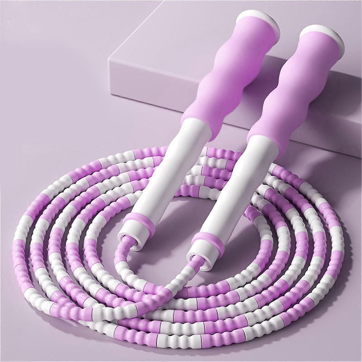 Corde à sauter de 2,8 m pour étudiants, réglable, style bambou, idéale pour le fitness.