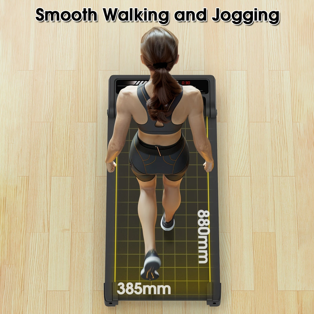 Under Desk Walking Pad - Home Gym Office Fitness Equipment(Black)-3